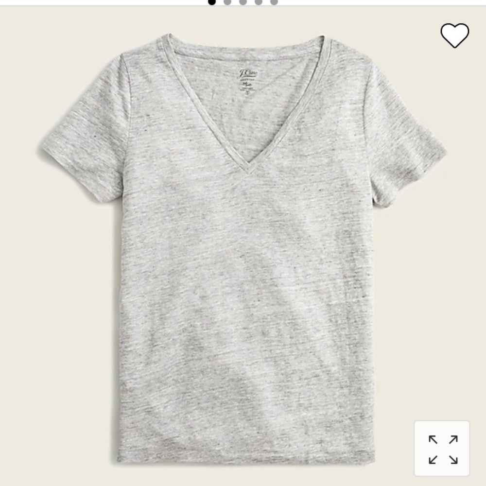 JCrew Linen V-Neck Tshirt